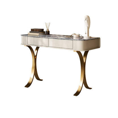 29,53 "hoher Waschtisch mit Stuhl, 2 Schubladen Make -up -Eitelkeitsverkederstisch