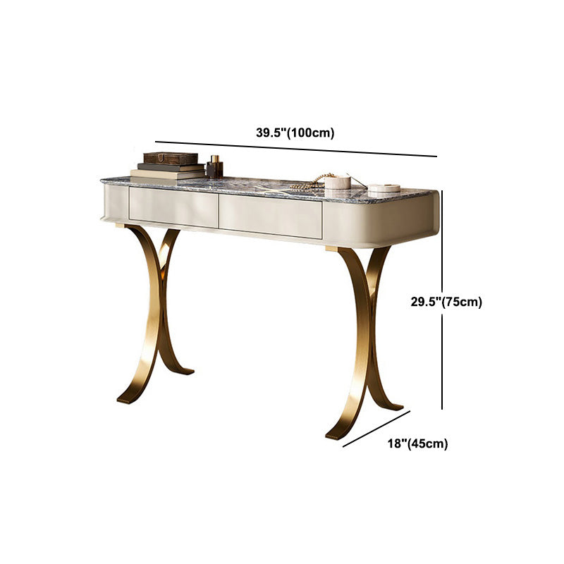 29,53 "hoher Waschtisch mit Stuhl, 2 Schubladen Make -up -Eitelkeitsverkederstisch
