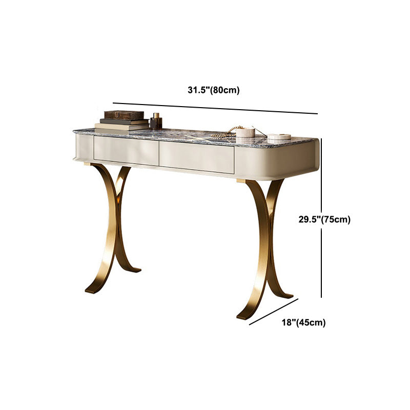 29,53 "hoher Waschtisch mit Stuhl, 2 Schubladen Make -up -Eitelkeitsverkederstisch