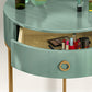 Tavolo da toeletta da toeletta per trucco bianco/verde con cassetto 19,68 "W x 29.52" H