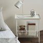 Modern Style with Storage Rack White/black Metal Iron Nightstand Clearhalo 'Bedroom Furniture' 'furn' 'furn_night_stand' 'Furniture' 'night_stand' 'Nightstands' 5311446