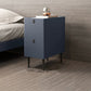 Modern Style Leather Polychromatic Choice of Black Cabinet Leg Nightstand Dark Blue Clearhalo 'Bedroom Furniture' 'furn' 'furn_night_stand' 'Furniture' 'night_stand' 'Nightstands' 5311513