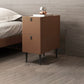 Modern Style Leather Polychromatic Choice of Black Cabinet Leg Nightstand Brown Clearhalo 'Bedroom Furniture' 'furn' 'furn_night_stand' 'Furniture' 'night_stand' 'Nightstands' 5311521