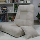 Fabric Convertible Chair 25.5" L x 25.5" W x 25.5" H Armless Chair for Living Room Off-White Clearhalo 'Accent Chairs' 'accent_chairs' 'Chairs & Seating' 'furn' 'furn_accent_chairs' 'Furniture' 'Living Room Furniture' 5311760
