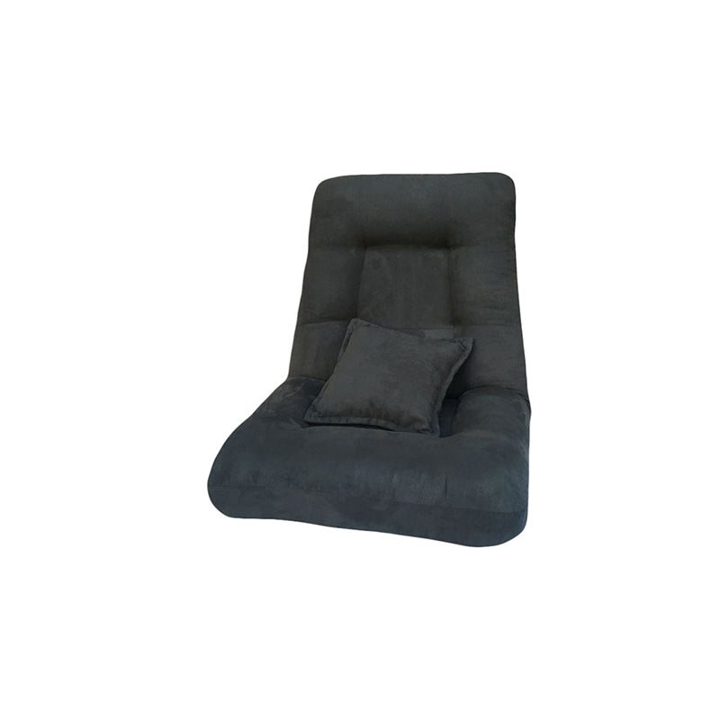 Fabric Convertible Chair 25.5" L x 25.5" W x 25.5" H Armless Chair for Living Room Black Clearhalo 'Accent Chairs' 'accent_chairs' 'Chairs & Seating' 'furn' 'furn_accent_chairs' 'Furniture' 'Living Room Furniture' 5311762