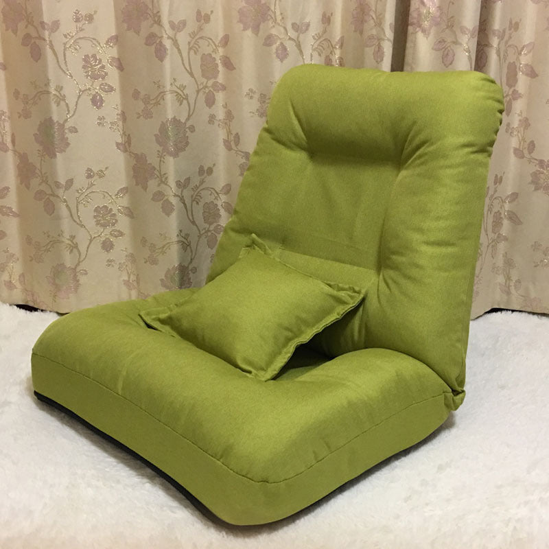 Fabric Convertible Chair 25.5" L x 25.5" W x 25.5" H Armless Chair for Living Room Light Green Clearhalo 'Accent Chairs' 'accent_chairs' 'Chairs & Seating' 'furn' 'furn_accent_chairs' 'Furniture' 'Living Room Furniture' 5311764