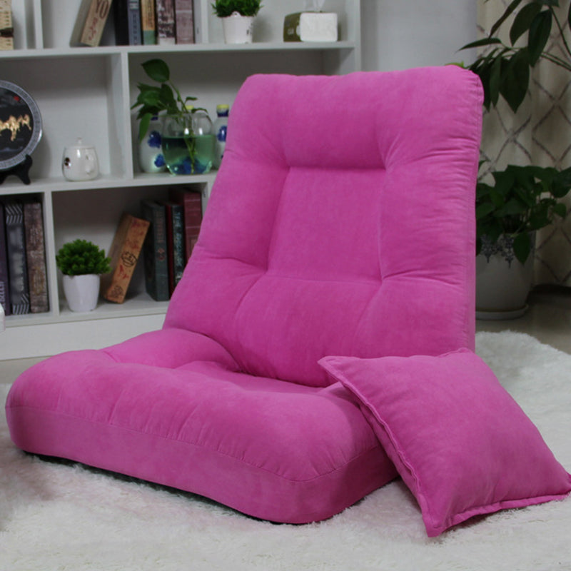 Fabric Convertible Chair 25.5" L x 25.5" W x 25.5" H Armless Chair for Living Room Rose Red Clearhalo 'Accent Chairs' 'accent_chairs' 'Chairs & Seating' 'furn' 'furn_accent_chairs' 'Furniture' 'Living Room Furniture' 5311766
