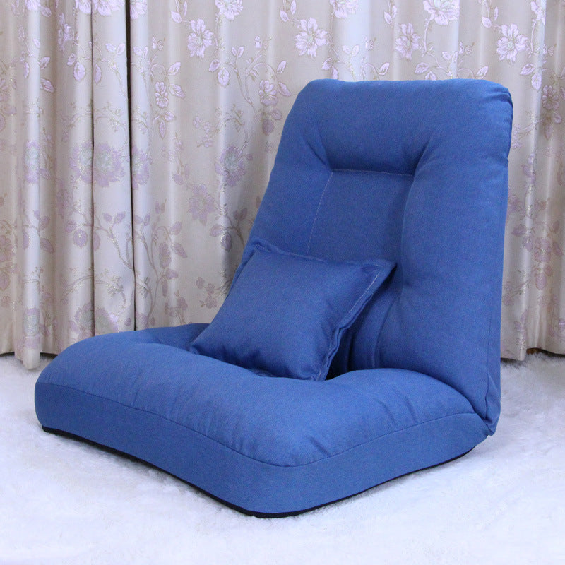 Fabric Convertible Chair 25.5" L x 25.5" W x 25.5" H Armless Chair for Living Room Navy Clearhalo 'Accent Chairs' 'accent_chairs' 'Chairs & Seating' 'furn' 'furn_accent_chairs' 'Furniture' 'Living Room Furniture' 5311767