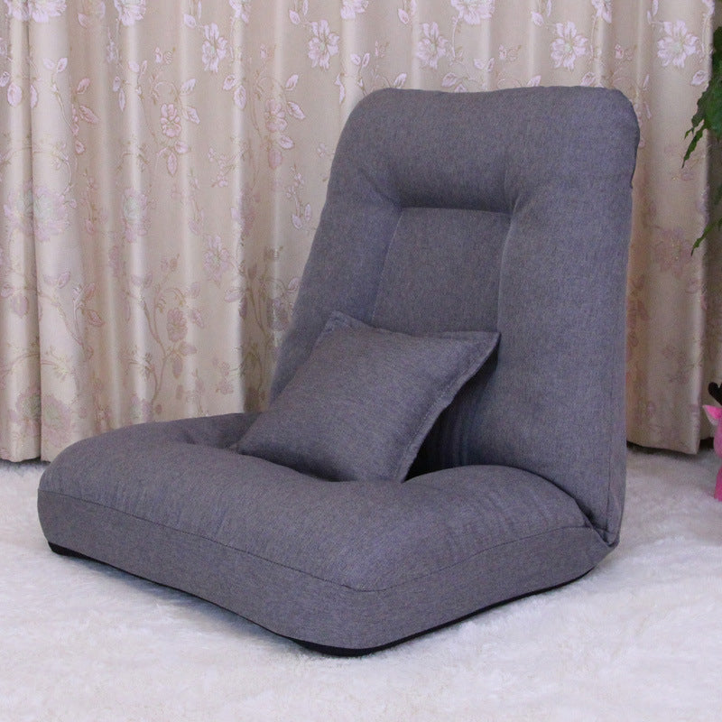 Fabric Convertible Chair 25.5" L x 25.5" W x 25.5" H Armless Chair for Living Room Light Gray Clearhalo 'Accent Chairs' 'accent_chairs' 'Chairs & Seating' 'furn' 'furn_accent_chairs' 'Furniture' 'Living Room Furniture' 5311771