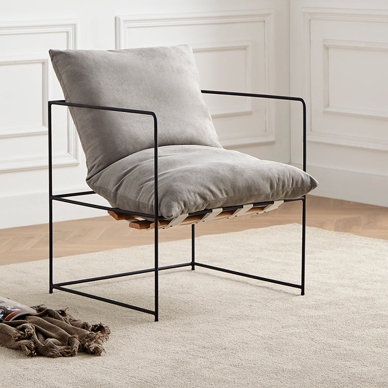 Président du bras 26,77 "L x 26,77" W x 26,77 "H Accent fauteuil avec oreiller en arrière