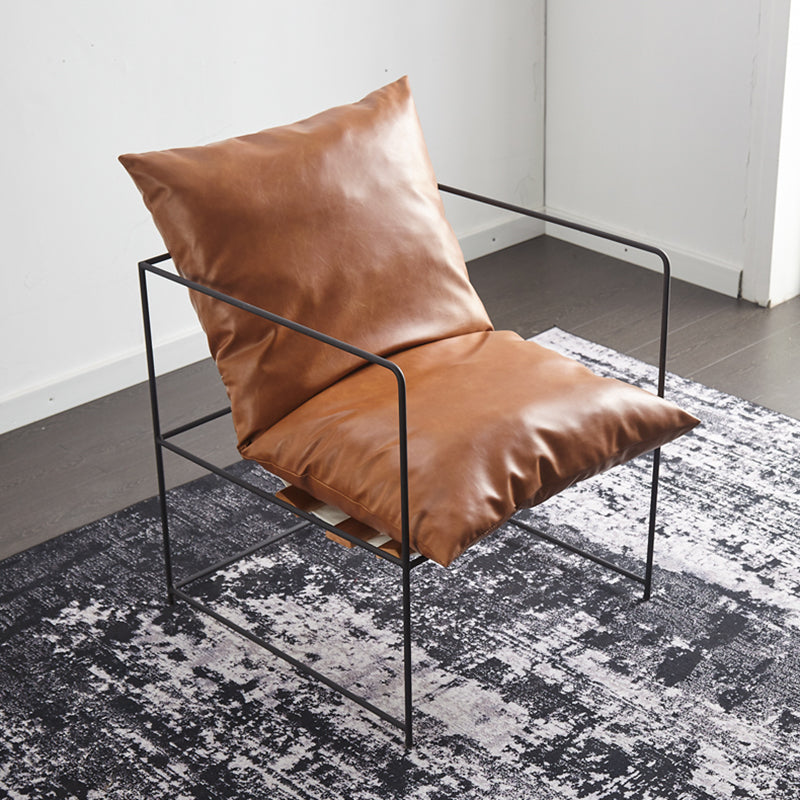 Président du bras 26,77 "L x 26,77" W x 26,77 "H Accent fauteuil avec oreiller en arrière