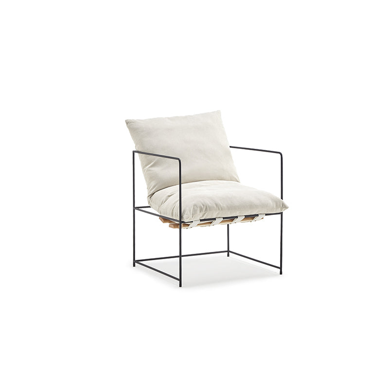 Président du bras 26,77 "L x 26,77" W x 26,77 "H Accent fauteuil avec oreiller en arrière