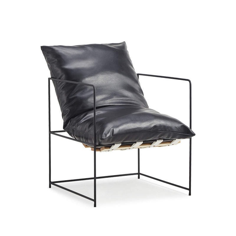 Président du bras 26,77 "L x 26,77" W x 26,77 "H Accent fauteuil avec oreiller en arrière