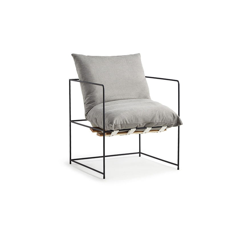 Président du bras 26,77 "L x 26,77" W x 26,77 "H Accent fauteuil avec oreiller en arrière