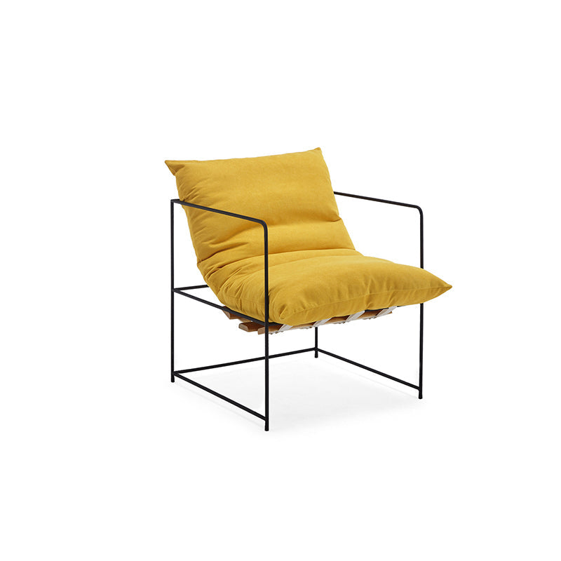 Président du bras 26,77 "L x 26,77" W x 26,77 "H Accent fauteuil avec oreiller en arrière