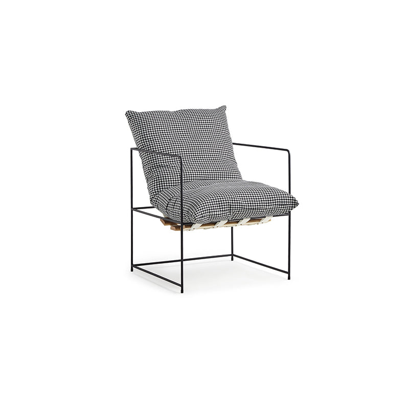 Président du bras 26,77 "L x 26,77" W x 26,77 "H Accent fauteuil avec oreiller en arrière