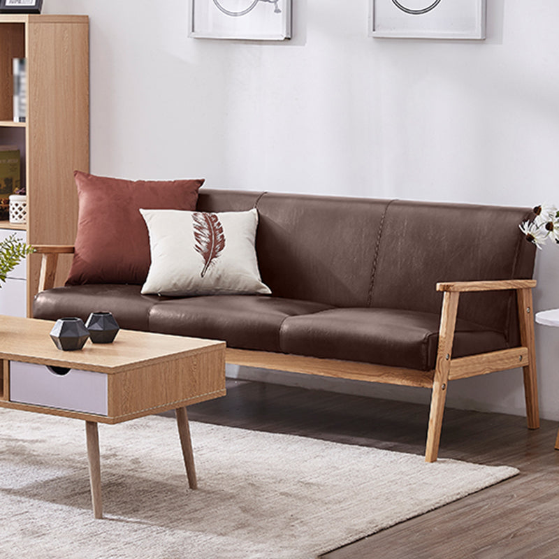 Sofá moderno de cuero de cuero falso
