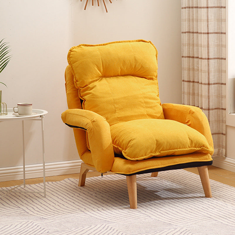 23,62 "largeur x 27,95" chaise convertible profonde avec quatre jambes de base et biscuit en arrière