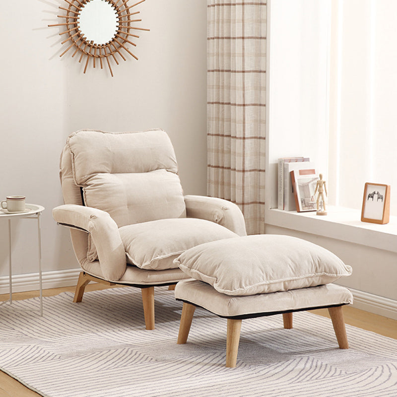 23,62 "largeur x 27,95" chaise convertible profonde avec quatre jambes de base et biscuit en arrière