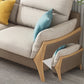 Scandinavian Beige Removable Cushions Slipcovered Sofa/Sectional for Living Room