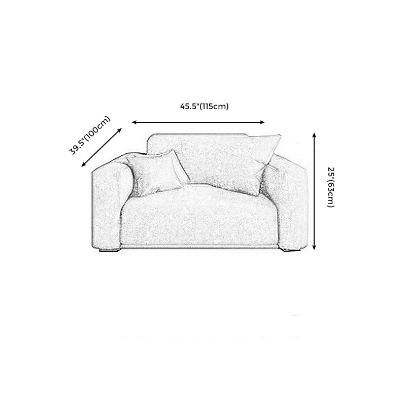 ステイン耐性のある固定居間スクエアアーム標準座席