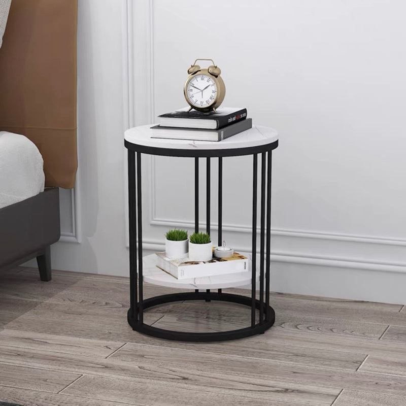 Base in metallo oro/metallo nero simile a telaio rocce top con tavolino rotondo