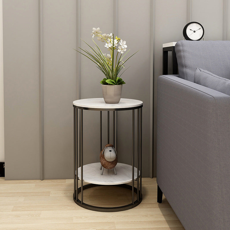 Base in metallo oro/metallo nero simile a telaio rocce top con tavolino rotondo