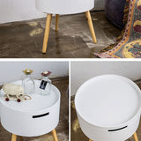 3 Legs 2 Round Coffee Table Contemporary Wood Coffee Table Set Clearhalo 'Coffee & Accent Tables' 'Coffee Tables' 'coffee_tables' 'furn' 'furn_coffee_tables' 'Furniture' 'Living Room Furniture' 5312523