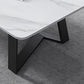Mesa de centro rectangular contemporánea Mesa de cóctel de mármol con caballete