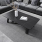 Mesa de centro rectangular contemporánea Mesa de cóctel de mármol con caballete