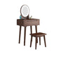 29.5" Height Wood Vanity Makeup Table Set Vanity Stool with Drawer for Bedroom