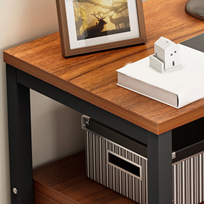 Moderne Holznachtständer 19,6 "hoher Metallrahmen Nachttisch mit Schublade