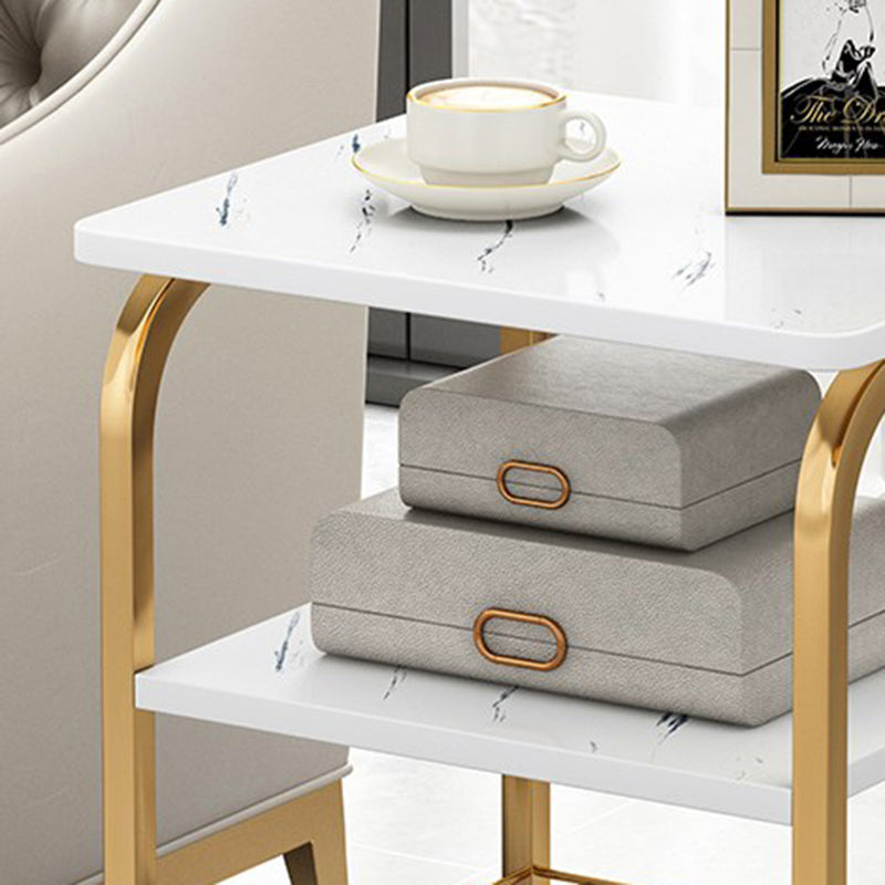 Moderner Holznachtständer 16,5 "/24,4" großer Nachttisch mit Regal