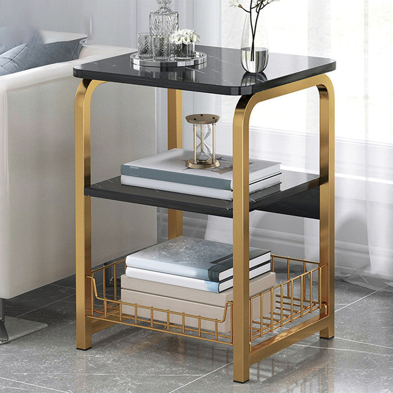 Moderner Holznachtständer 16,5 "/24,4" großer Nachttisch mit Regal