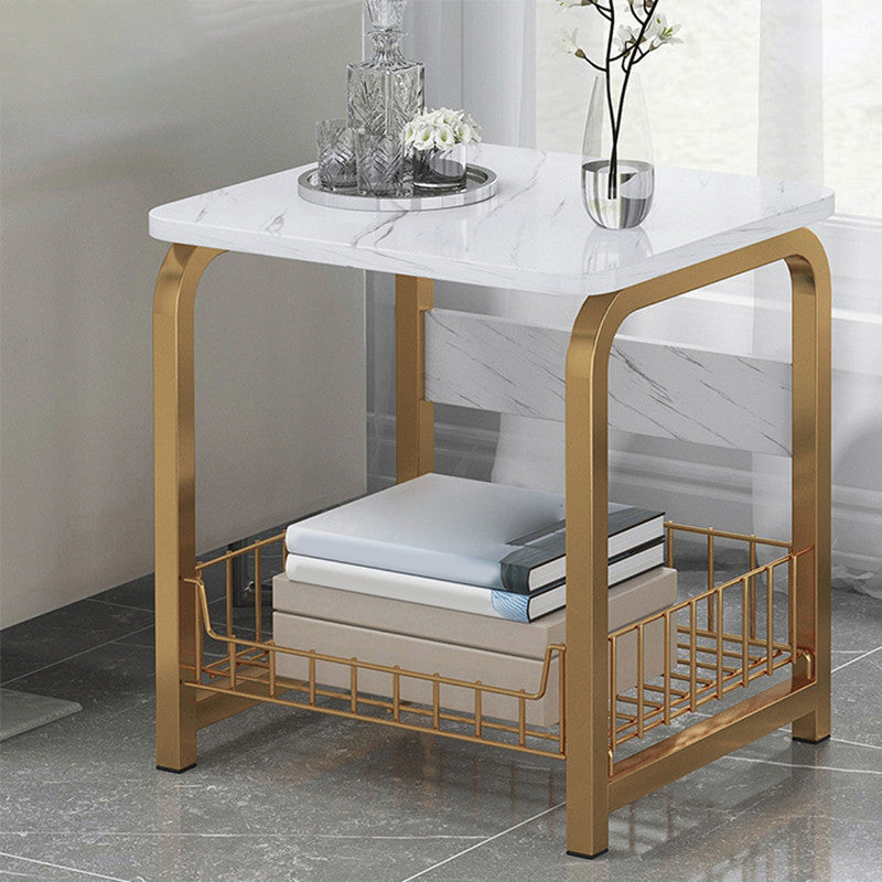 Moderner Holznachtständer 16,5 "/24,4" großer Nachttisch mit Regal