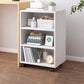 Modern Wooden Night Stand 18.8"/26.7" Tall Nightstand with Shelves