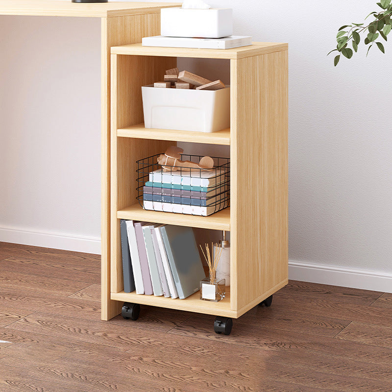 Modern Wooden Night Stand 18.8"/26.7" Tall Nightstand with Shelves