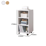 Modern Wooden Night Stand 18.8"/26.7" Tall Nightstand with Shelves