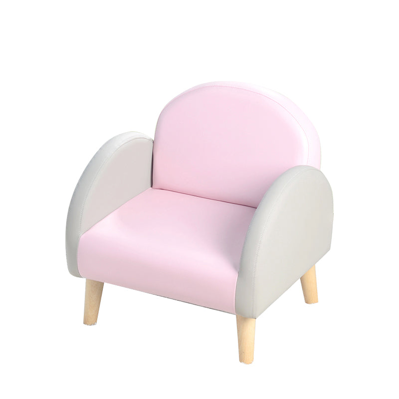 子供のためのモダンレザータイトバックロールアームソファソファソファ