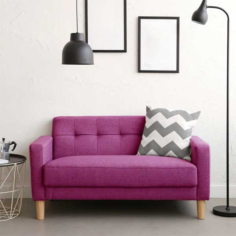 標準的なビスケットバックセッピーソファコンテンポラリースクエアアームセッピーラブシート