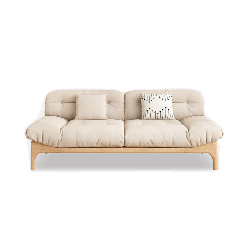 Divano standard a bracciale senza armamento trapuntato contemporaneo con copertina