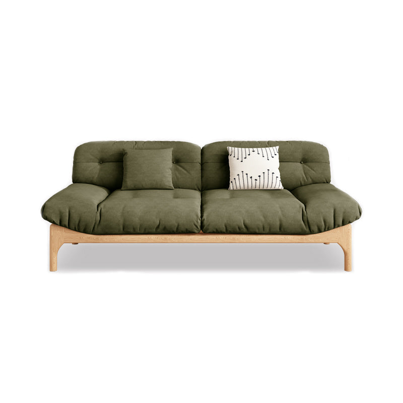 Divano standard a bracciale senza armamento trapuntato contemporaneo con copertina