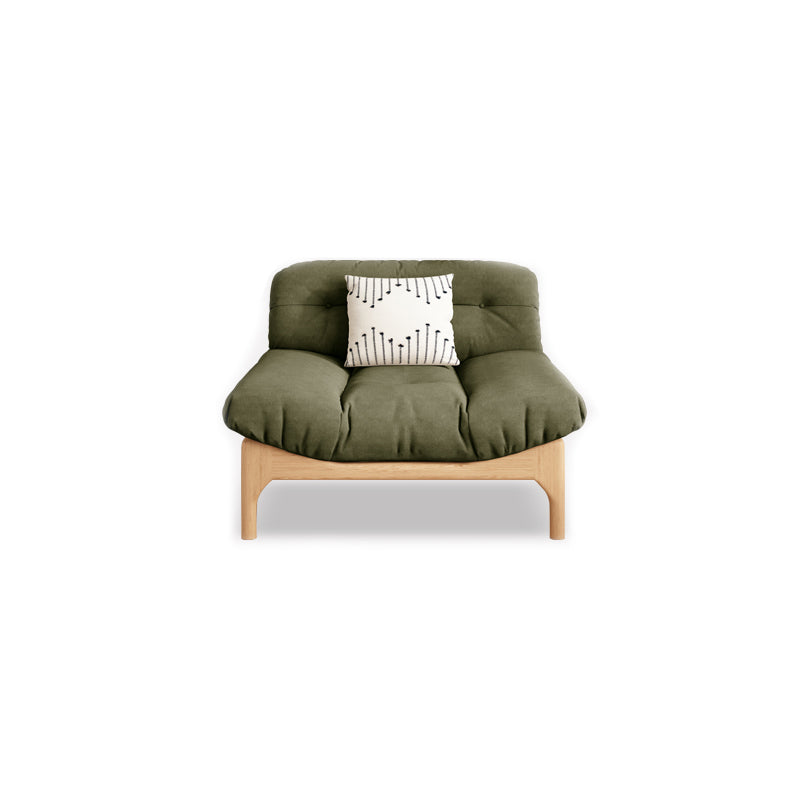 Divano standard a bracciale senza armamento trapuntato contemporaneo con copertina