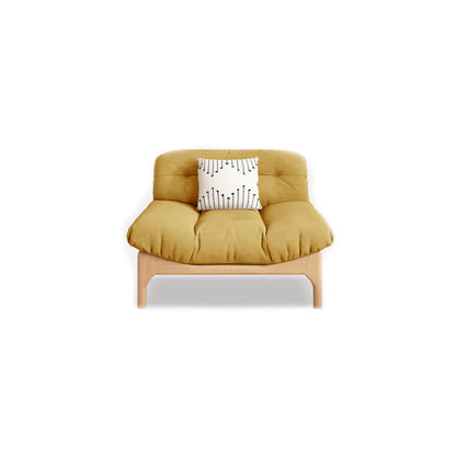 Divano standard a bracciale senza armamento trapuntato contemporaneo con copertina