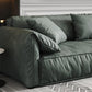 Stationary Living Room Pillow Top Arm Standard Cushions Green Modern Sofa