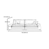 Coussins brun foncé contemporains sièges au bras carré standard