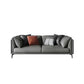 Genuine Leather Pillow Top Arm Sectional Sofa 28.35"High Cushion Back Sofa for Living Room 72"L x 38.5"W x 28"H Clearhalo 'furn' 'furn_sectionals' 'Furniture' 'Living Room Furniture' 'Sectionals' 5313781