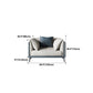 Genuine Leather Pillow Top Arm Sectional Sofa 28.35"High Cushion Back Sofa for Living Room Clearhalo 'furn' 'furn_sectionals' 'Furniture' 'Living Room Furniture' 'Sectionals' 5313787
