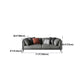 Genuine Leather Pillow Top Arm Sectional Sofa 28.35"High Cushion Back Sofa for Living Room Clearhalo 'furn' 'furn_sectionals' 'Furniture' 'Living Room Furniture' 'Sectionals' 5313788