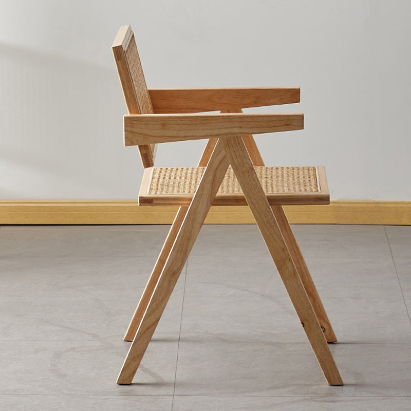 Wood 20" L x 20" W x 31.8" H Armless Solid Wood Frame Chair for Living Room Clearhalo 'Accent Chairs' 'accent_chairs' 'Chairs & Seating' 'furn' 'furn_accent_chairs' 'Furniture' 'Living Room Furniture' 5313800